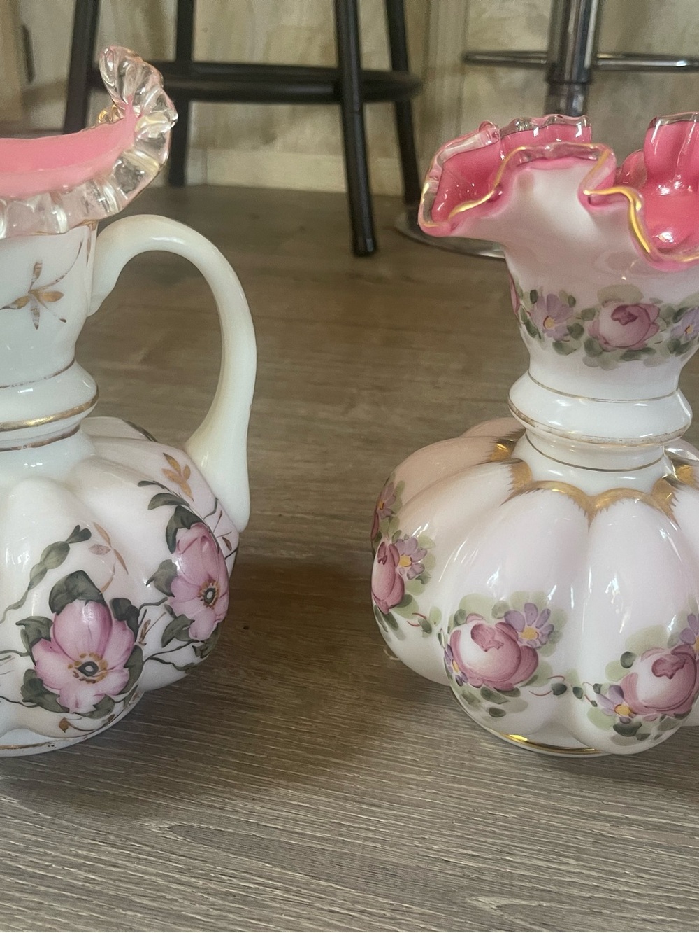 2 RARE VINTAGE FENTON CHARLETON